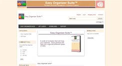 Desktop Screenshot of easyorganizersuite.com