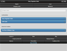 Tablet Screenshot of easyorganizersuite.com